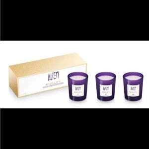 Mugler ALIEN Collection of 3 Scented Candles 3 x 70g Set New in Box!!